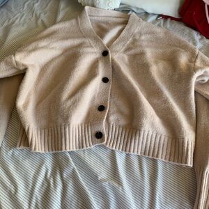 Amazon Women's Light Pink Cardigan Sweater